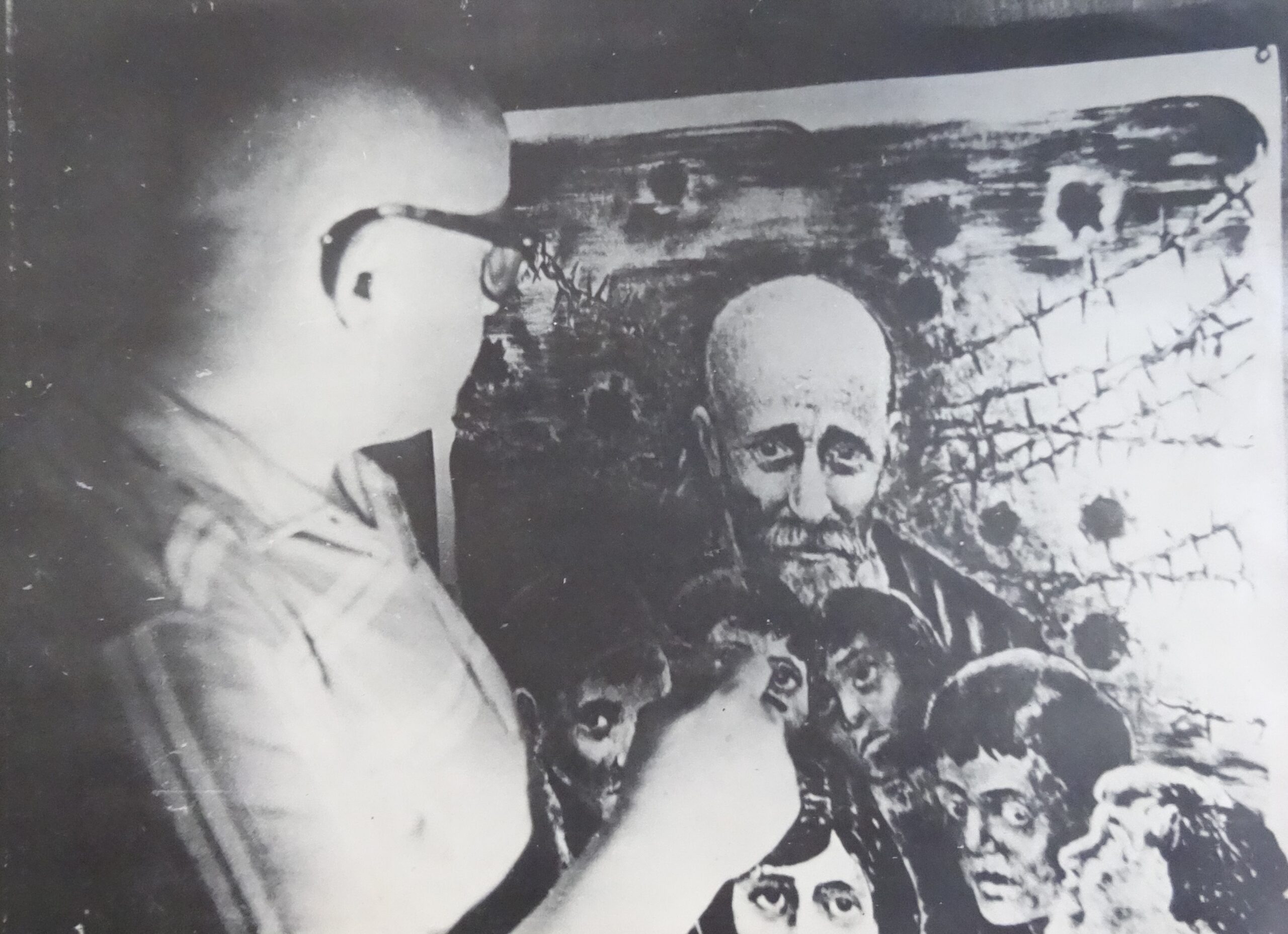 Folder Cover, Collection of illustrations on the Jewish ghetto by Mark Zhitnitski, publised by the General Federation of Hebrew Workers